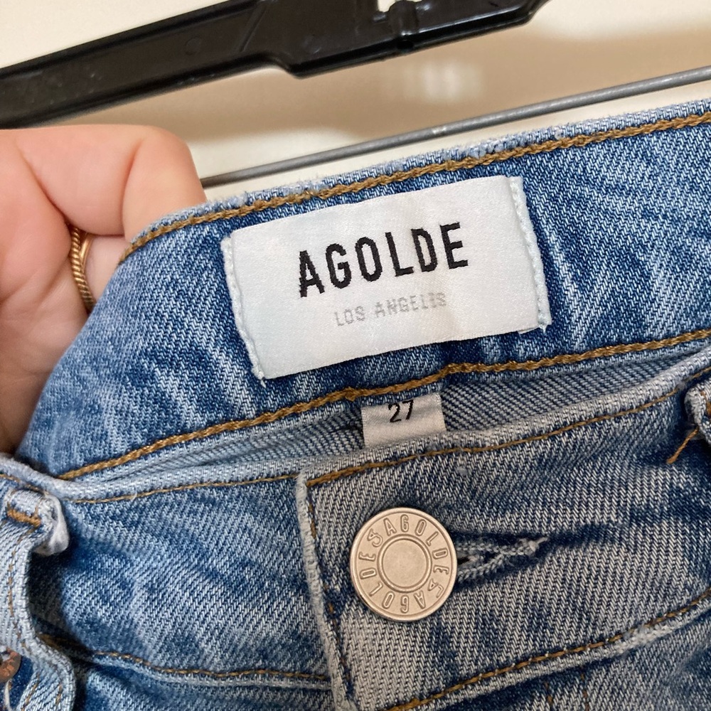 Agolde Jeans High Rise Straight Leg Riley - Picture 4 of 5